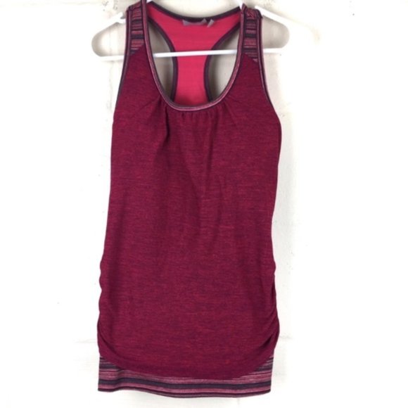 Athleta Royal Pigeon Double Layer Side Cinch Tank Size Small - Picture 2 of 8